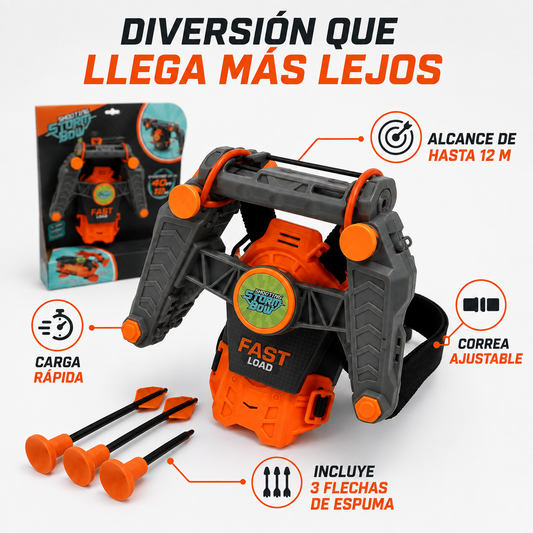 Lanzador de Flechas de Muñeca con Ventosas