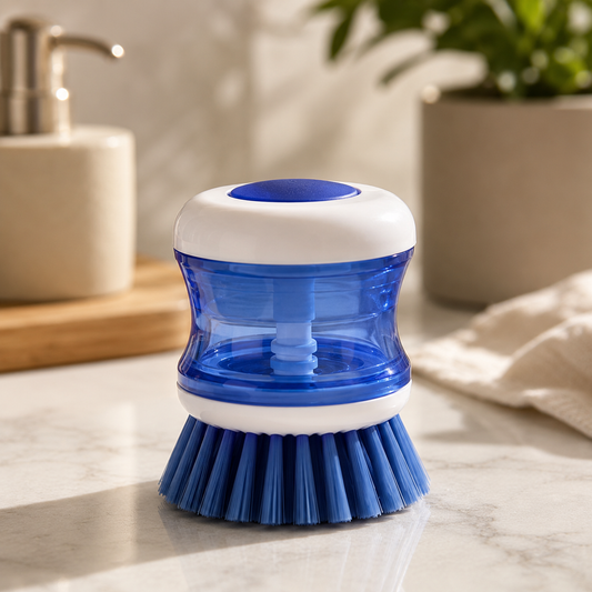 Cepillo Lavaplatos con Dispenser de Jabón Recargable | Limpieza Práctica y Sin Esfuerzo
