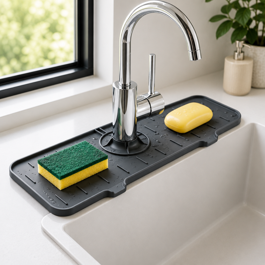 Bandeja Organizadora con Drenaje de Silicona | Cocina y Baño Siempre Ordenados