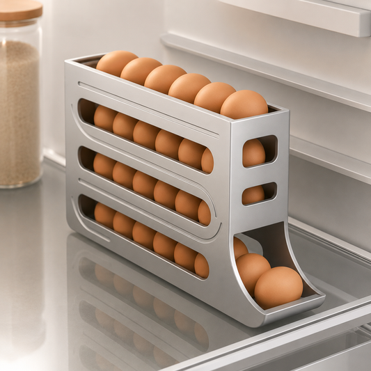 Huevera Organizadora de 3 Niveles para Heladera | Más Espacio y Orden en tu Cocina